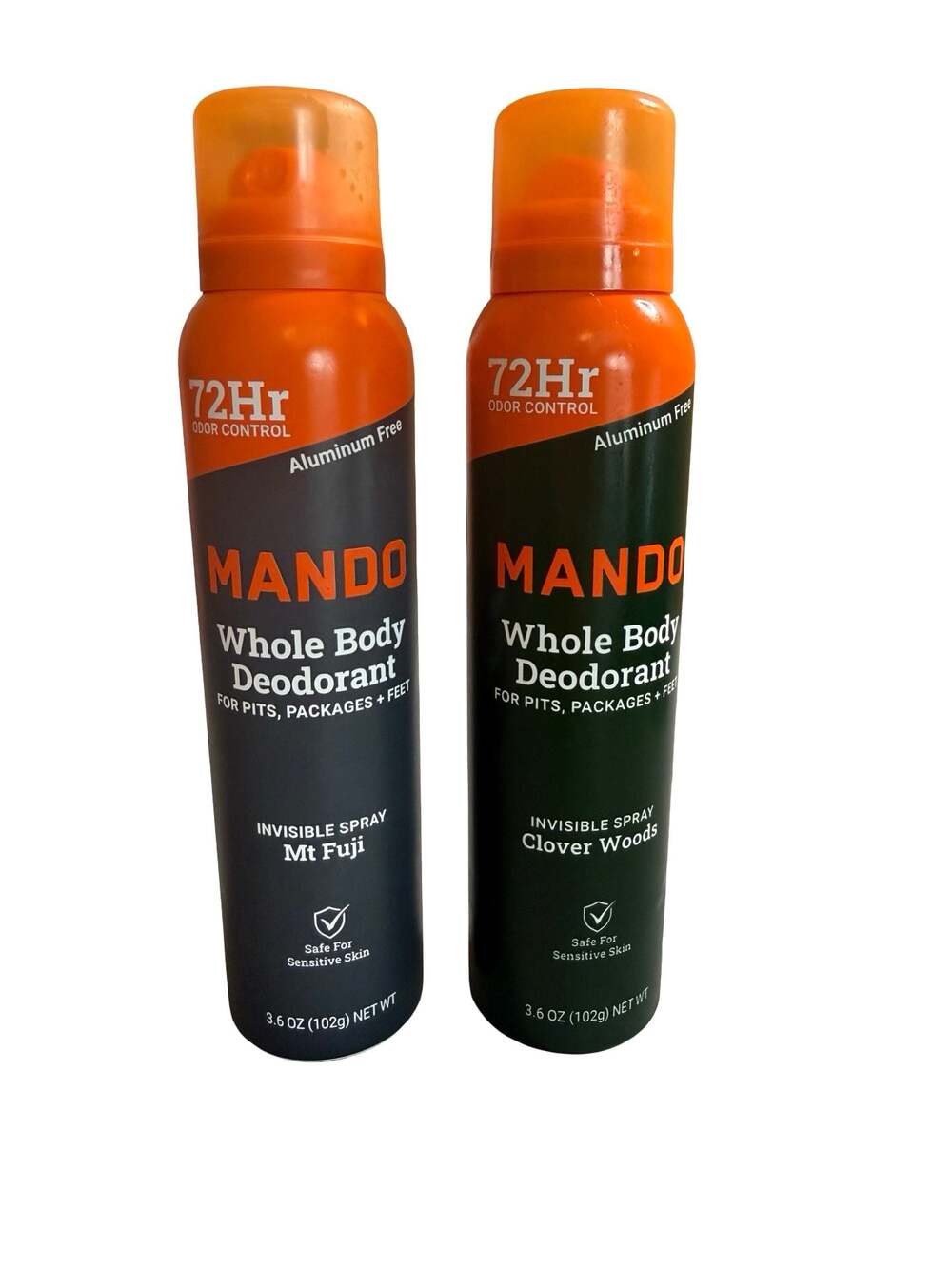 Mando Whole Body Deodorant Invisible Spray - Mt Fuji & Clover Woods Scent 3.6oz
